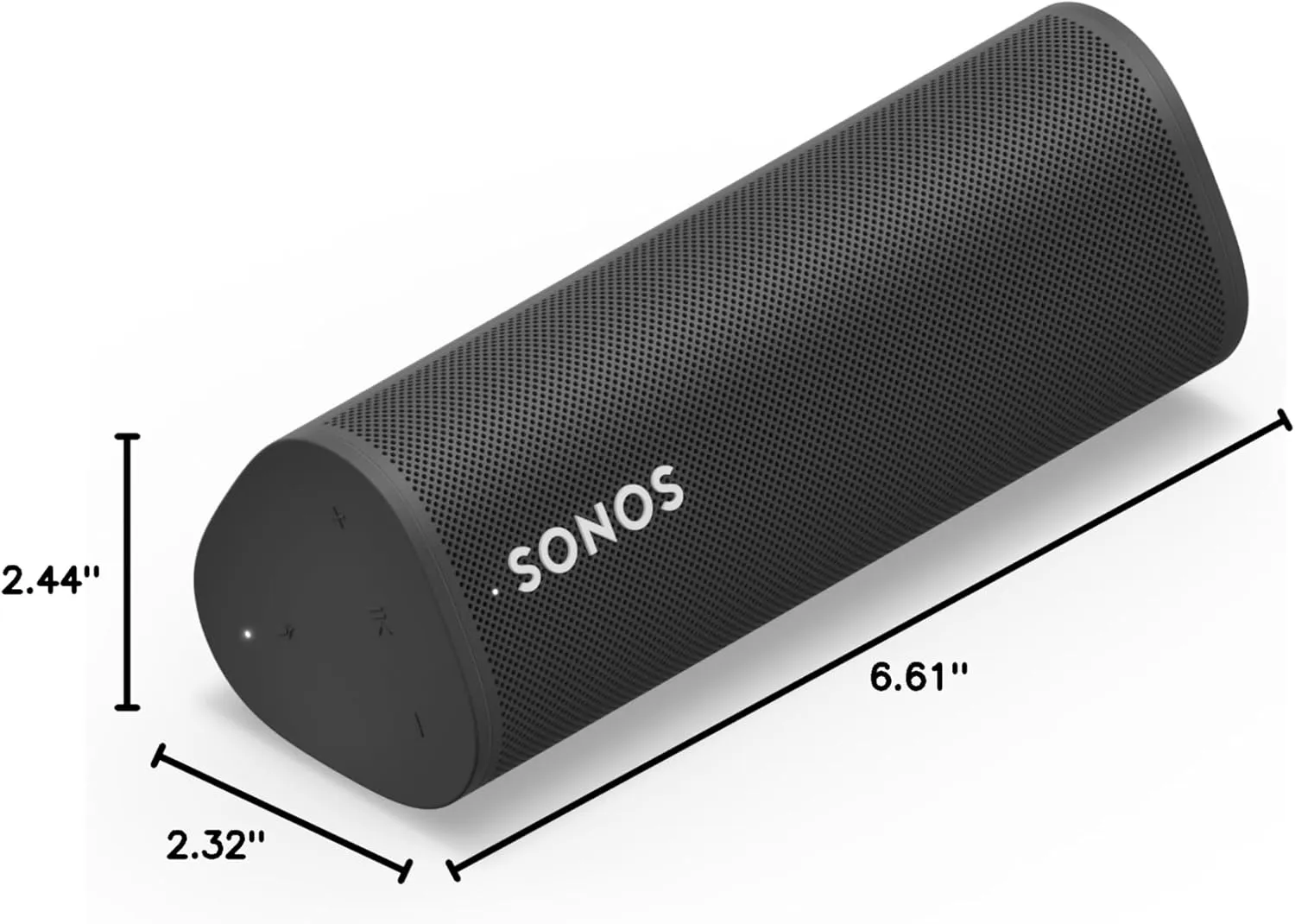 Sonos Roam and Wireless Charger Bundle - Black - Waterproof and Wireless Ultra Portable Bluetooth or WiFi Smart Speaker.