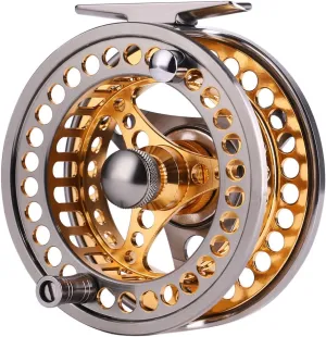 Sougayilang Fly Fishing Reel Large Arbor 2 1 BB with CNC-machined Aluminum Alloy Body and Spool in Fly Reel