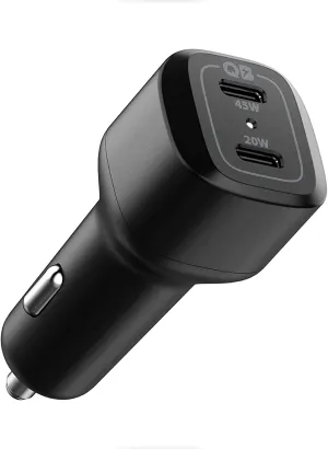Spigen PowerArc ArcStation PC2000 USB-C [65W] Dual Port Fast Car Charger Adapter