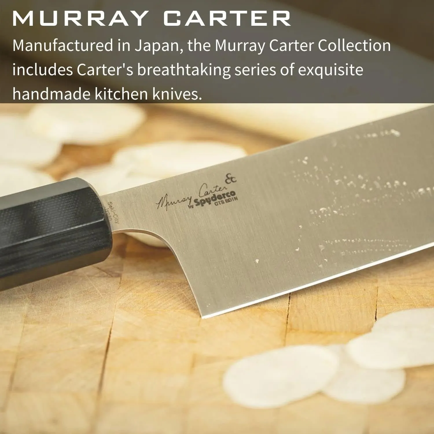 Spyderco Murray Carter Premium Kitchen Knives - Highly Refined Signature Japanese Knives for Culinary Professionals
