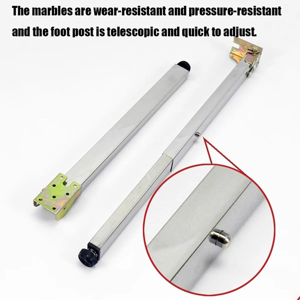Stainless Steel Folding Table Legs - Adjustable Height, Metal Legs for Campervan & Wall Mounted Dining Table (Size: 90cm/35.4in)
