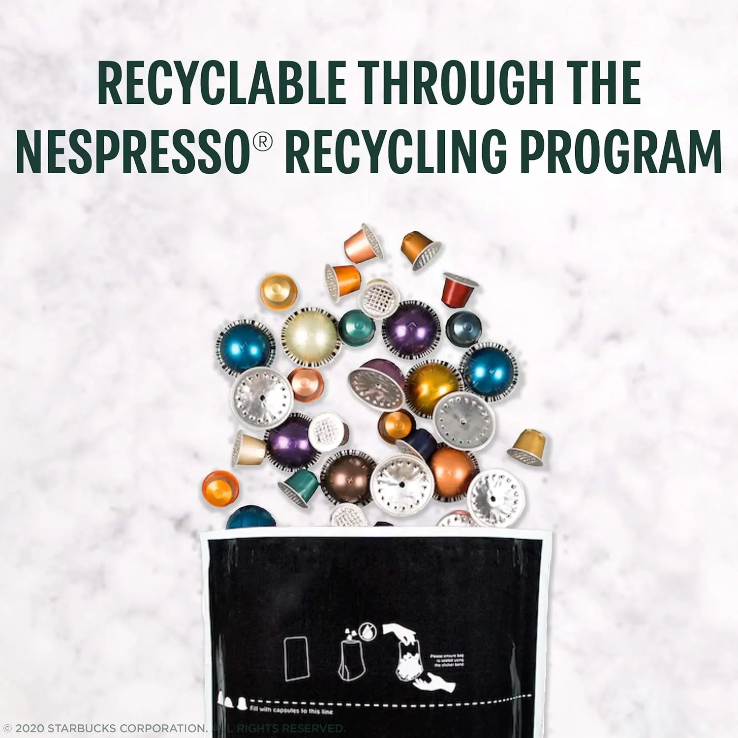 Starbucks by Nespresso Vertuo, Pike Place, Medium Roast Coffee 32-count Coffee Pods, Brews 7.8 oz.