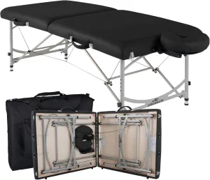 STRONGLITE Portable Massage Table Package VERSALITE - Professional, Lightweight Aluminum, Incl. Deluxe Adjustable Headrest & FacePillow