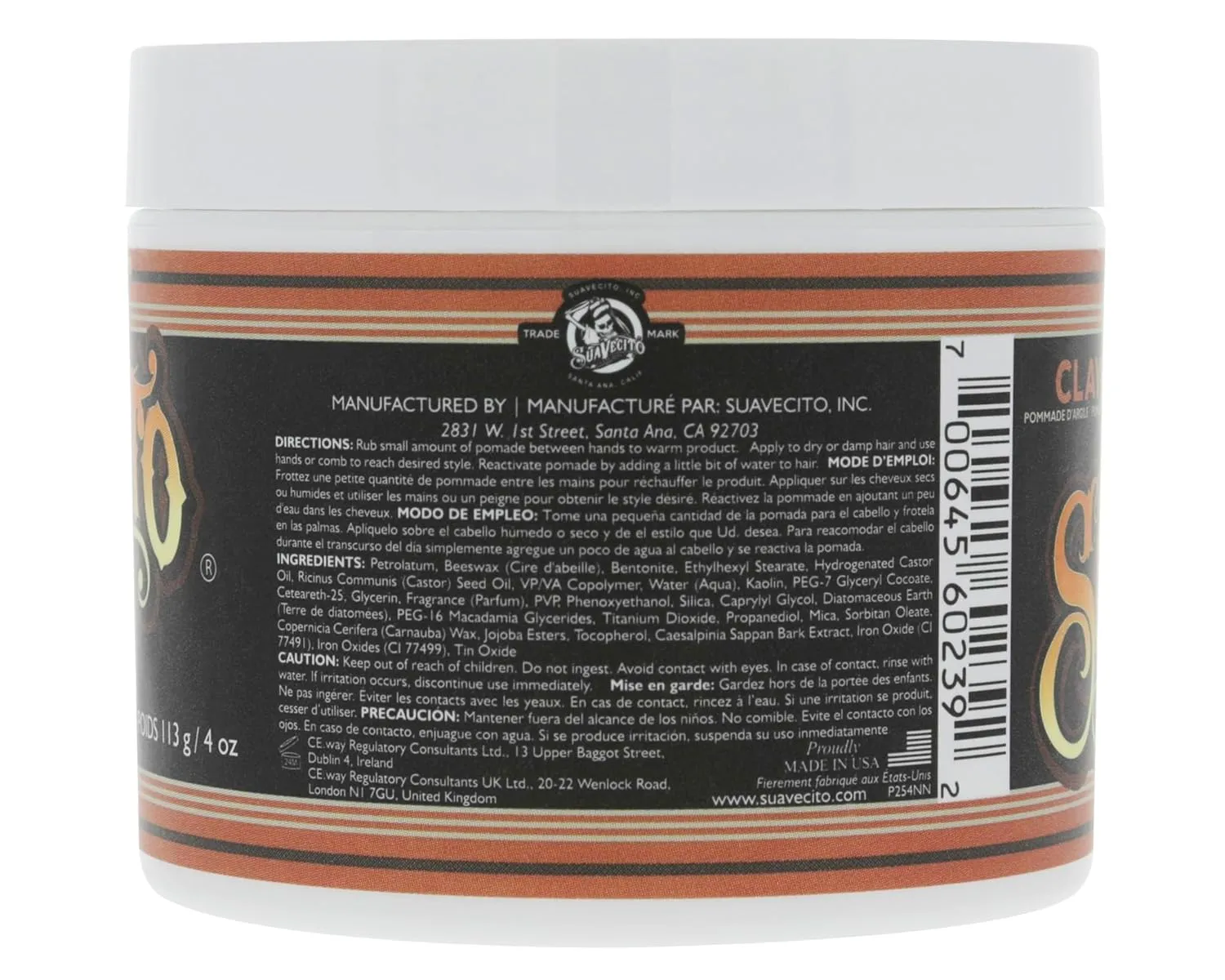 Suavecito Pomade Signature Scent Essentials Bundle: Hair Styling Pomade, Aluminum Free Deodorant, Moisturizing Body Soap