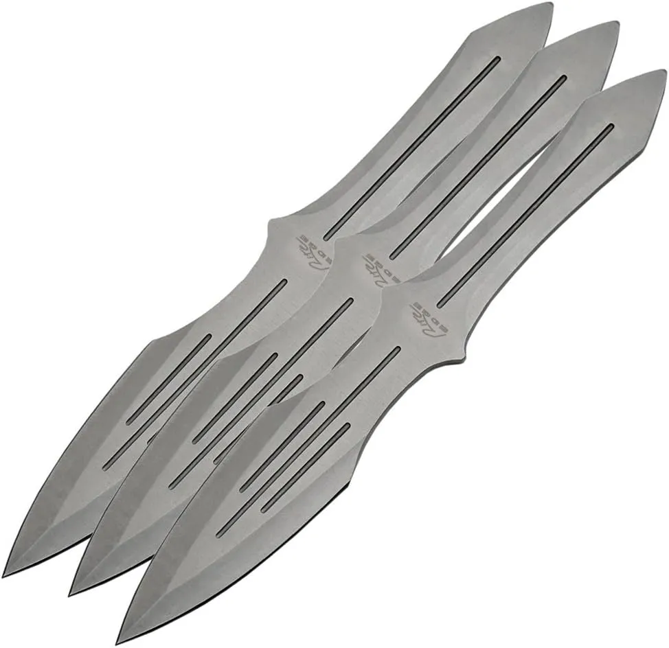 SZCO Supplies Professional 3 Piece Throwing Knife Set with Nylon Sheath