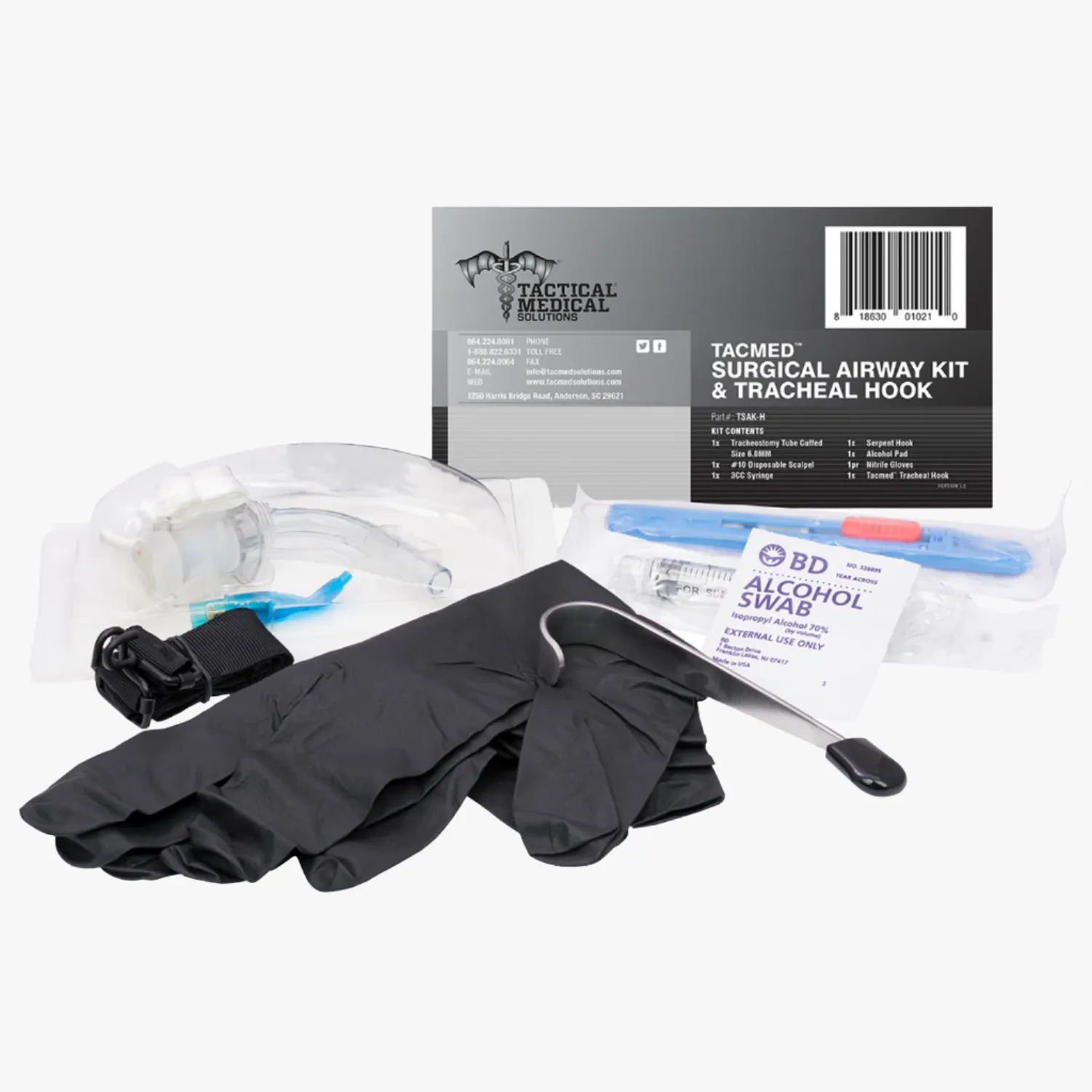 TacMed Surgical Airway Kit & Tracheal Hook