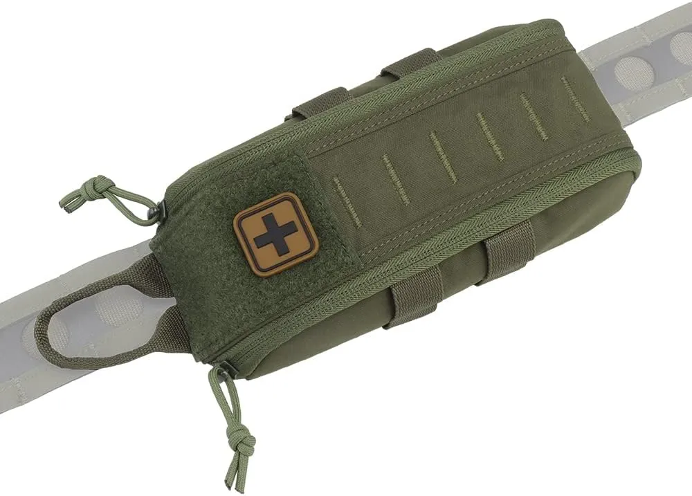 Tactical Medical First Aid Kit Military MOLLE Bag Waist Belt Pouch Quick Response Hunting Vest Bag First Aid Pack B