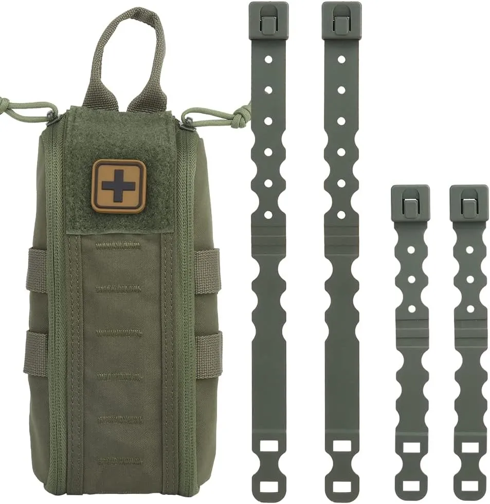 Tactical Medical First Aid Kit Military MOLLE Bag Waist Belt Pouch Quick Response Hunting Vest Bag First Aid Pack B
