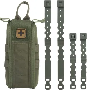 Tactical Medical First Aid Kit Military MOLLE Bag Waist Belt Pouch Quick Response Hunting Vest Bag First Aid Pack B