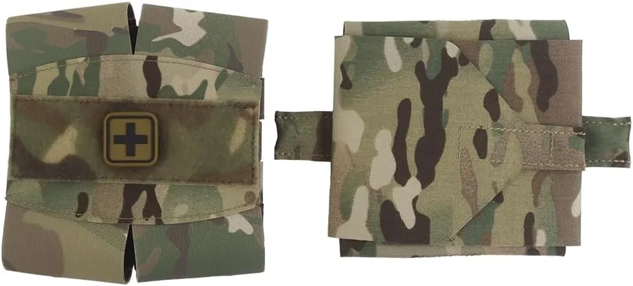 Tactical Micro Trauma IFAK Pouch, First Aid Pouch Plus Size Medic Kit EDC for MOLLE Belt Waistbag