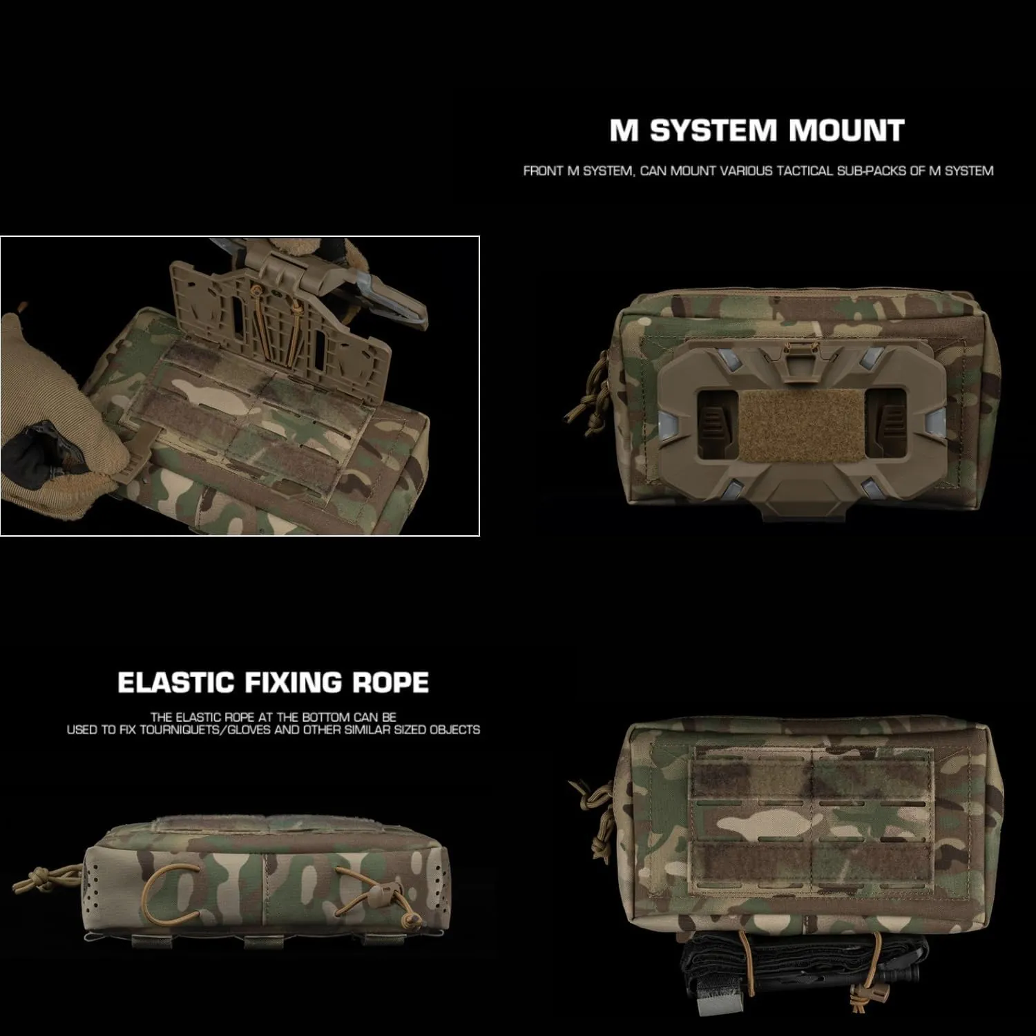Tactical MOLLE GP Utility Pouch,Multifunctional Nylon Bag, Multi-Color EDC Organizer Trauma Kit Bag for Duty Belt and Vest(9x2x5)