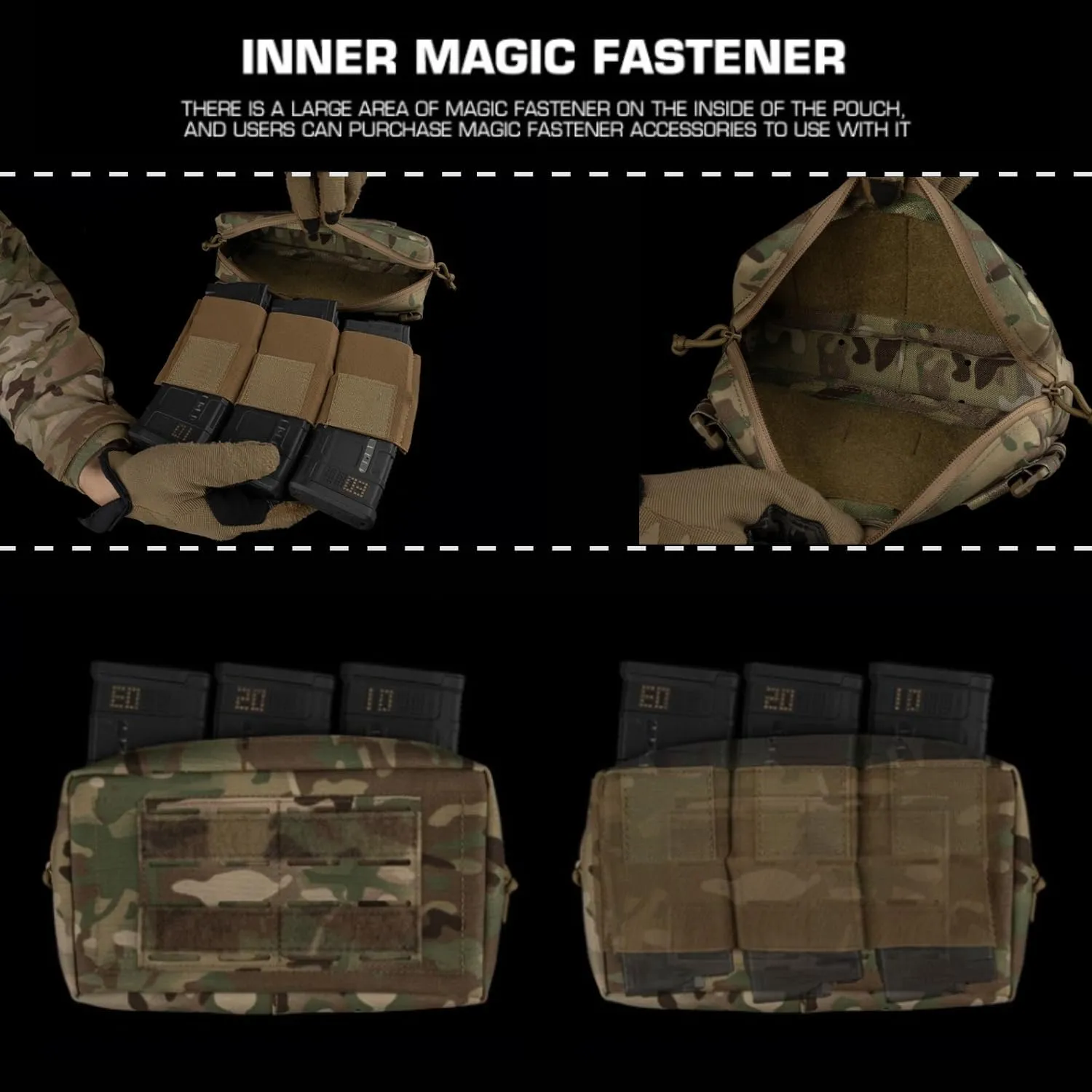 Tactical MOLLE GP Utility Pouch,Multifunctional Nylon Bag, Multi-Color EDC Organizer Trauma Kit Bag for Duty Belt and Vest(9x2x5)