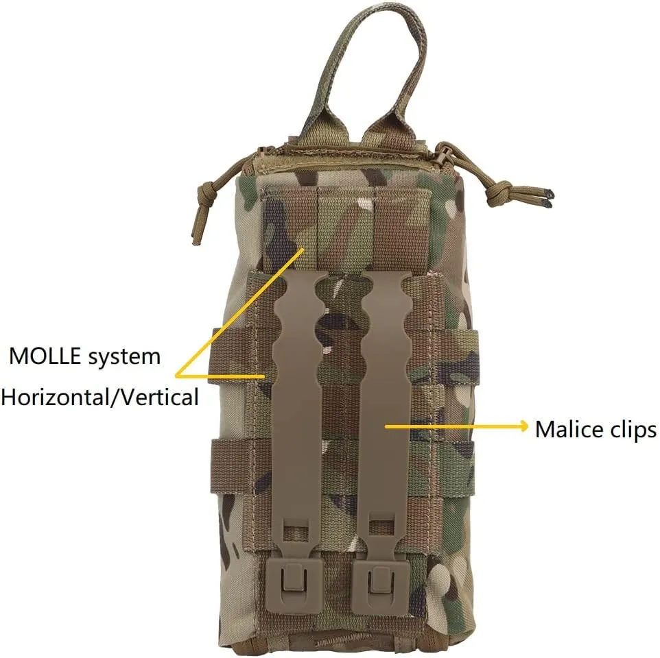 Tactical Molle Medical Pouch,Handle Hiking First Aid Supplies Bag Trauma kit Survival Equipment