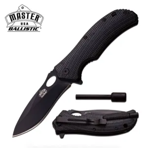Tactical Rescue Knife w/Firestarter