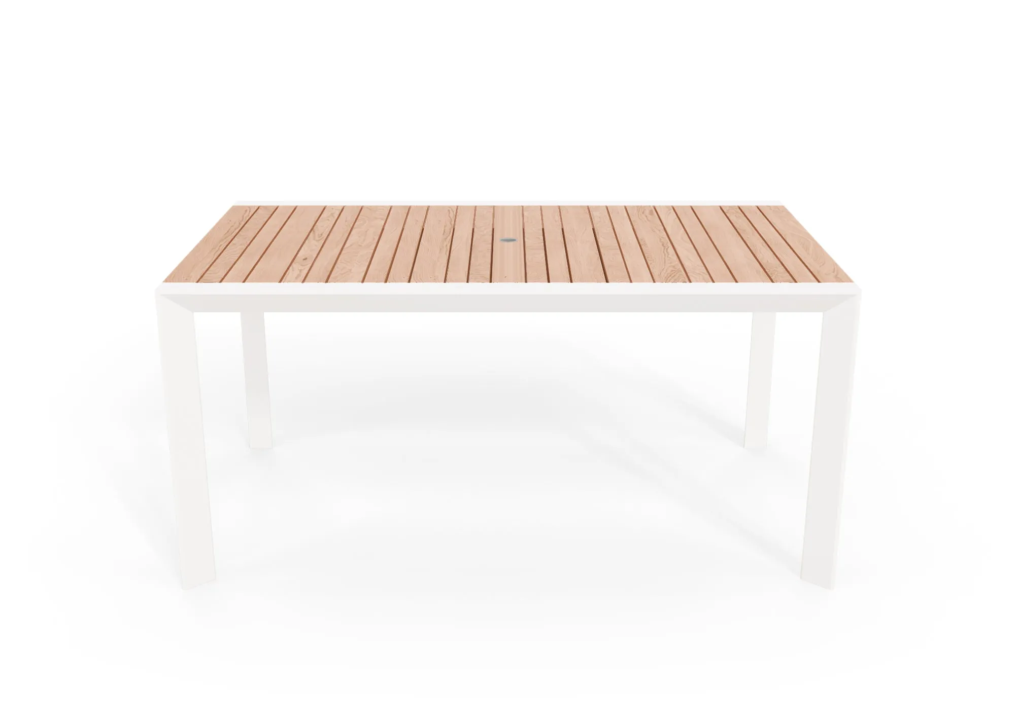 Teak & Aluminum Outdoor Dining Table