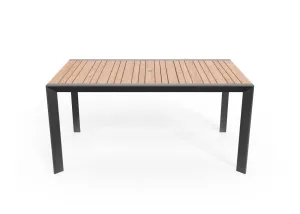Teak & Aluminum Outdoor Dining Table