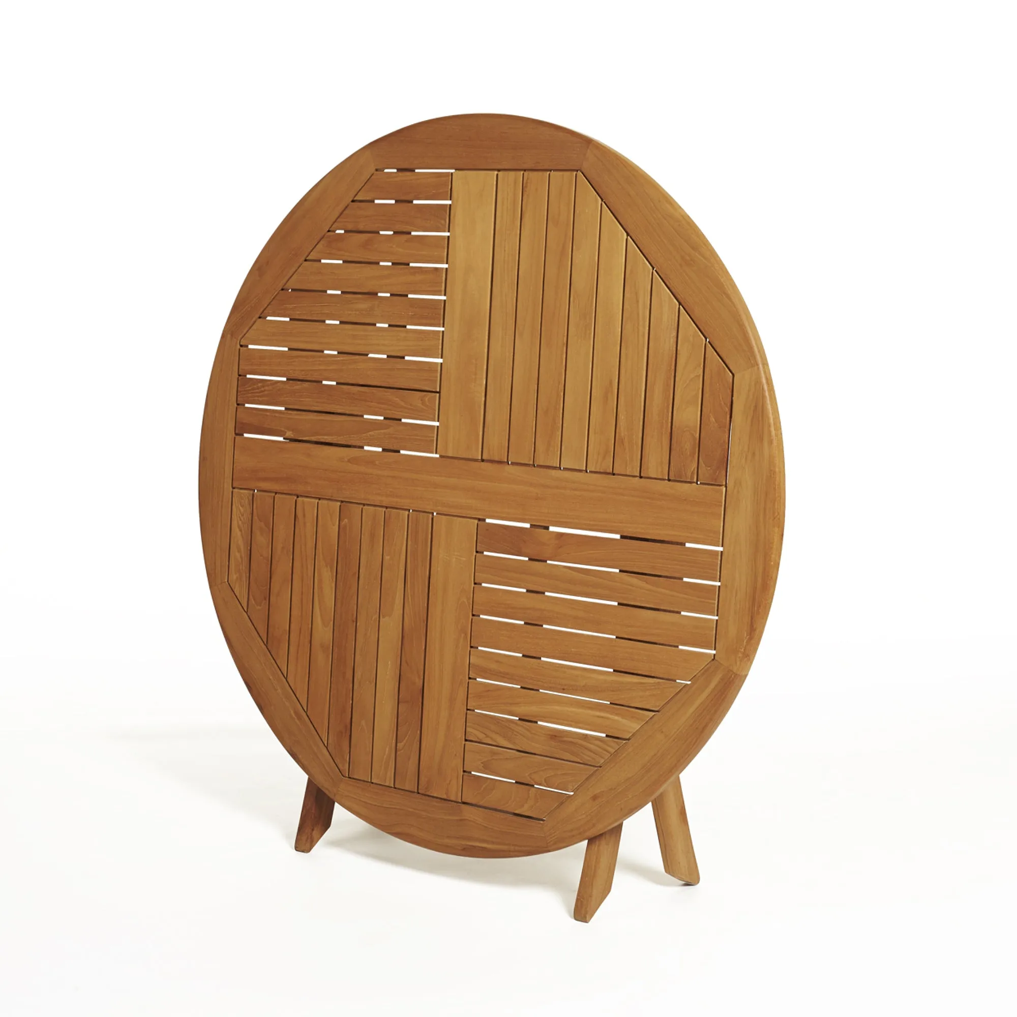 Teak Folding Classic Dining Table - Round 40" (100 cm)