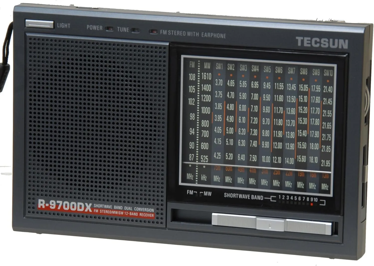 TECSUN R9700DX 12-Band Dual Conversion AM/FM Shortwave Radio