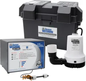 THE BASEMENT WATCHDOG Model BWD12-120 Big Dog CONNECT 3,500 GPH at 0 ft. and 2,200 GPH at 10 ft. Battery Backup Sump Pump System with Smart WiFi-Capable Monitoring Controller and 20-Amp Charger