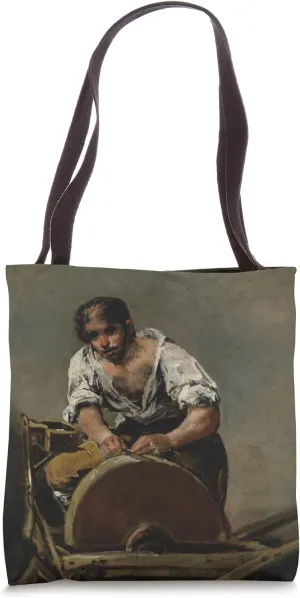 The Knife-Grinder Francisco Goya Romanticism Painting Tote Bag