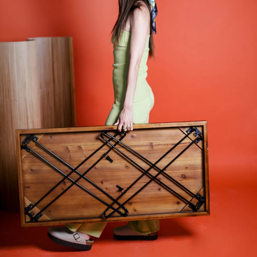 The Walnut Folding Table (43"x22")