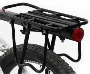 ThreeH Bicycle Rear Rack Adjustable Aluminum Alloy Bike Rack with Reflector BK431
