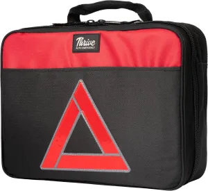 Thrive Emergency Car Kit for Vehicles – 104-Piece Roadside Emergency Kit with Jumper Cables and Mini First Aid Kit – Portable Car Emergency Supplies in Square Bag