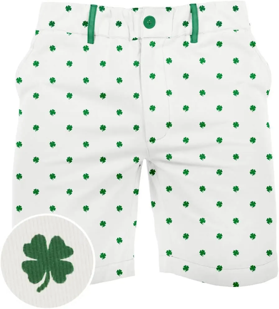 Tipsy Elves St Patricks Day Shorts for Men - Classic St Paddys Designs and Patterned Adult Shorts