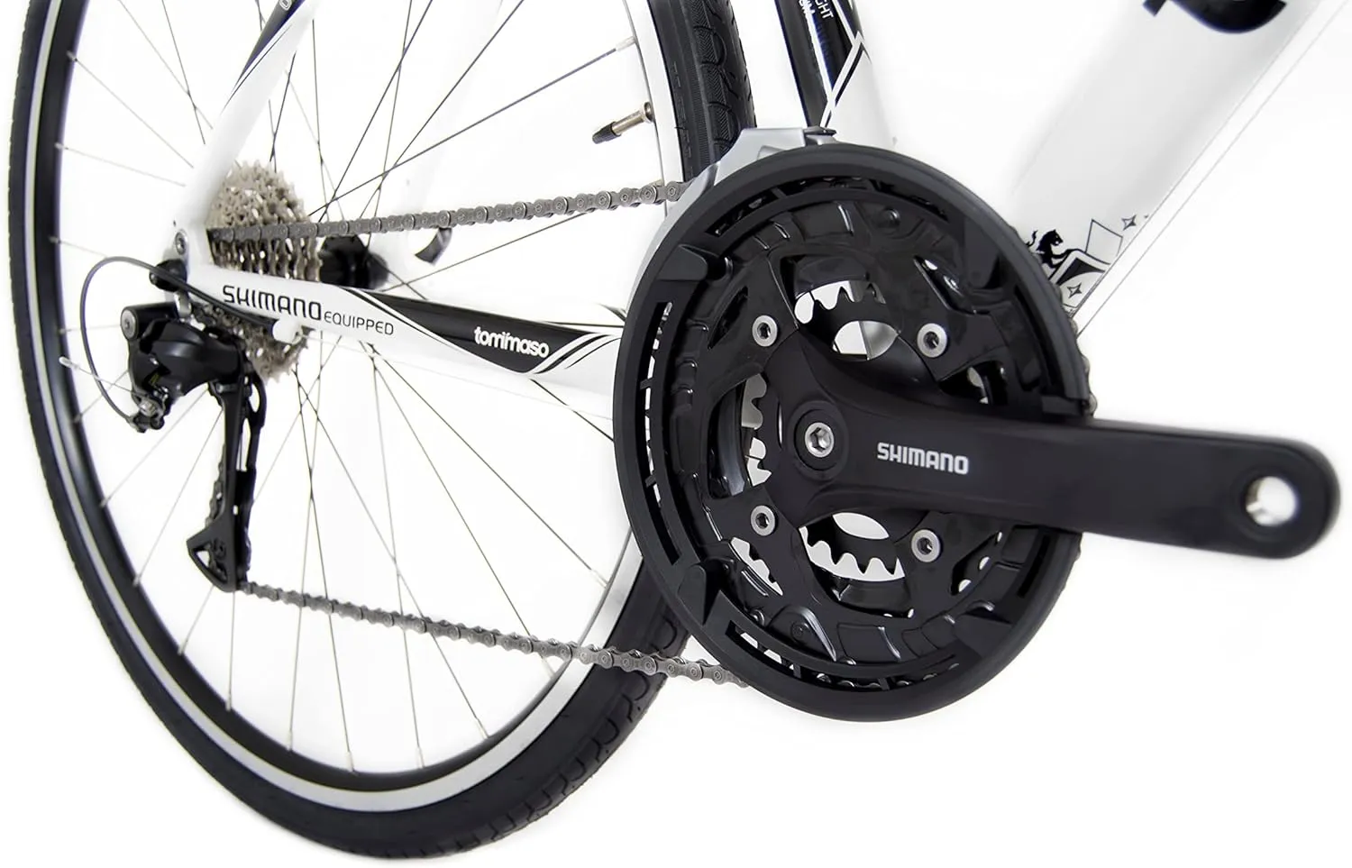 Tommaso La Forma Aluminum & Carbon Mens Hybrid Bike Women Road Bicycle Adult Bikes Womens