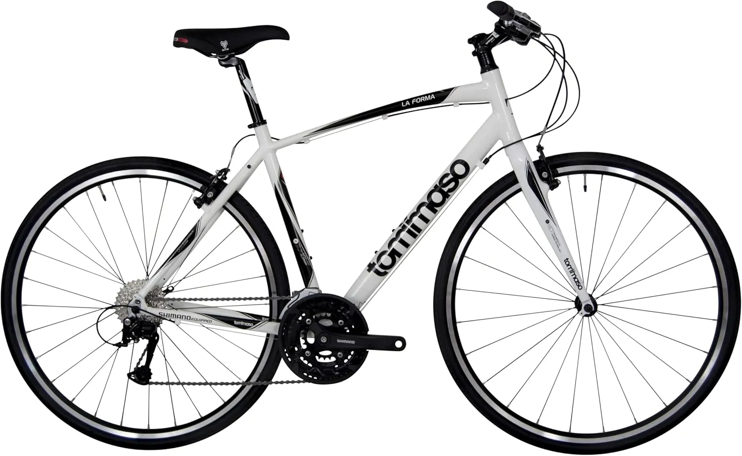 Tommaso La Forma Aluminum & Carbon Mens Hybrid Bike Women Road Bicycle Adult Bikes Womens