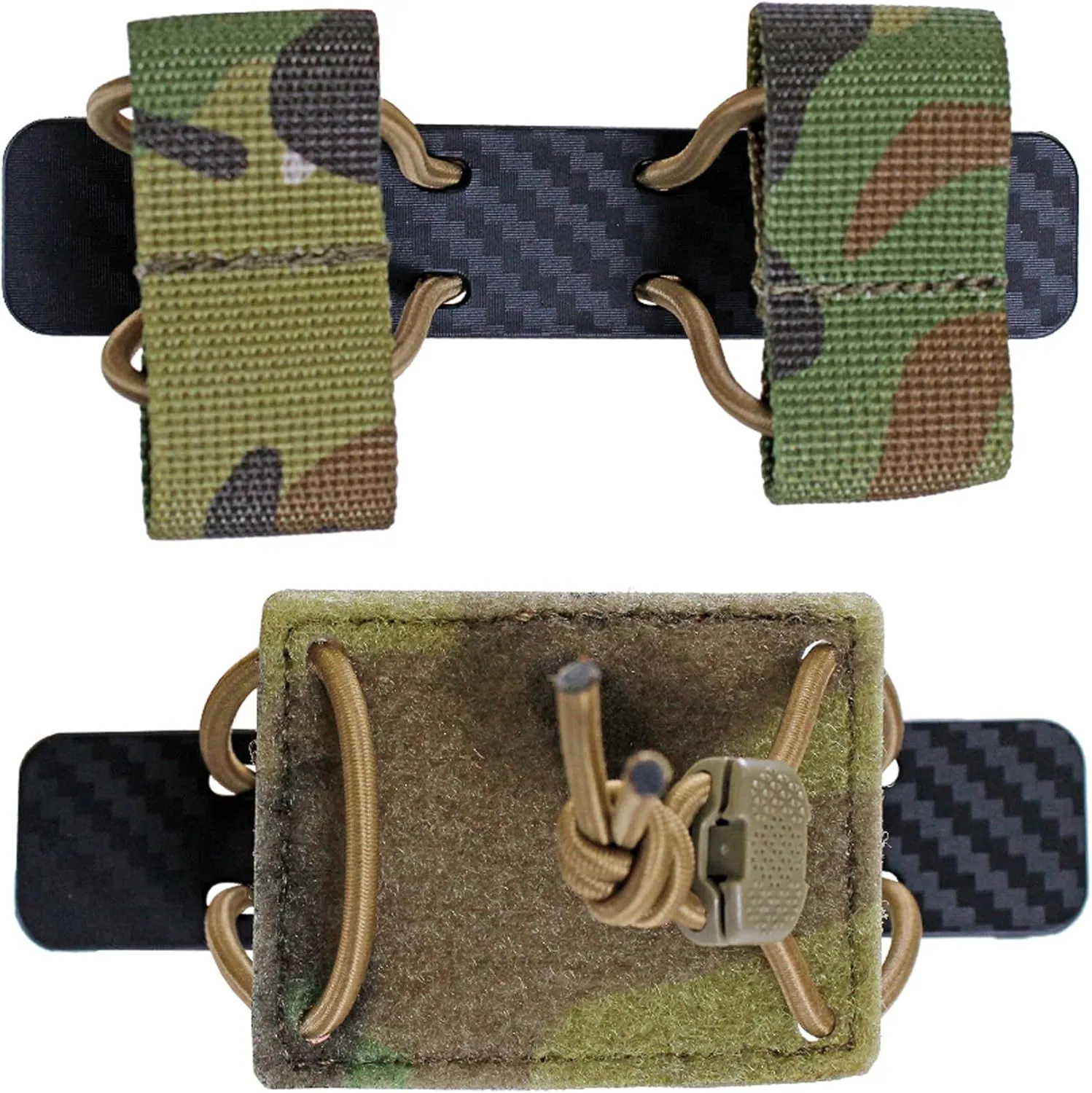 Tourniquet Holder Molle, JX Tacfancier Elastic TQ Holder Retention Strap for Vest Backpack, Shock Cord Fastener IFAK Insert