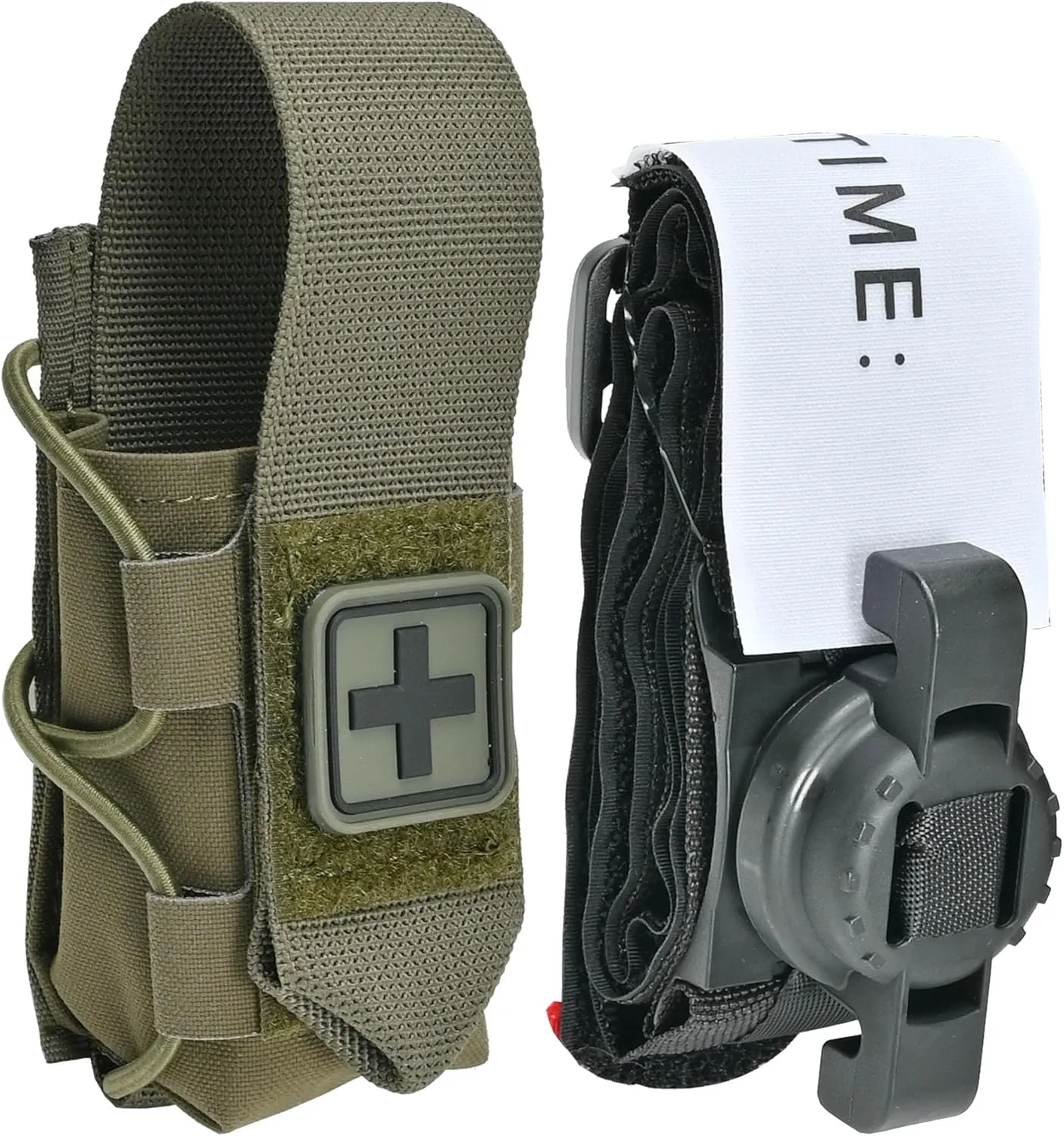 Tourniquet Pouch with Molle Clip,SABADO Tourniquet Holder Removeable Flap Cover,TQ Pouch for Duty Belt and Tactical Vest
