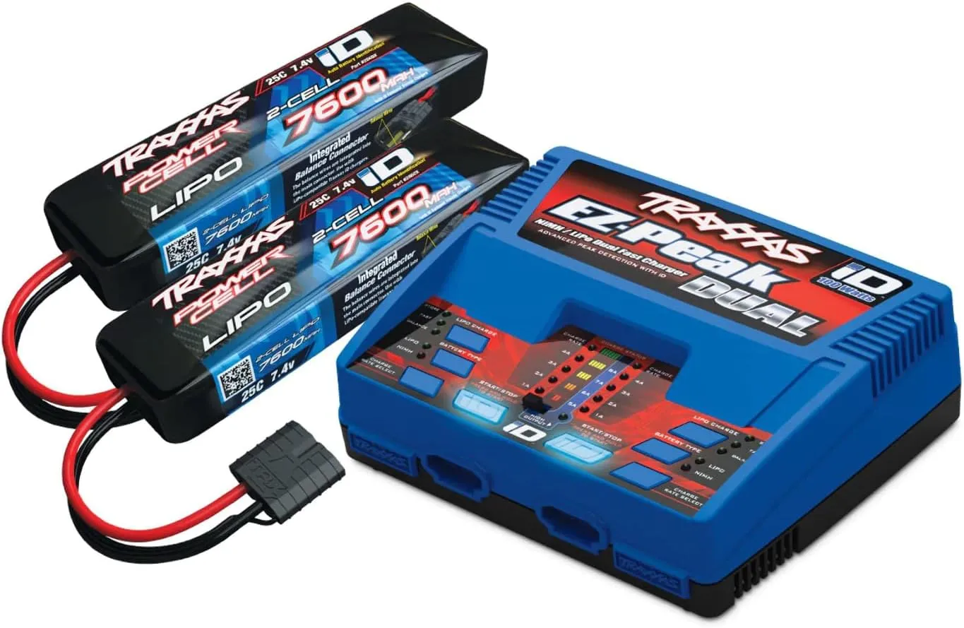 Traxxas ‑ 2S 7600Mah Completer Pack: (2) 7.4V 7600Mah Lipo...