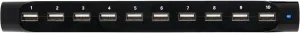 TRIPP LITE 10-Port USB Charging Station Dock with Storage Slots for Tablet iPhone iPad & Laptops (U280-010-ST),Black