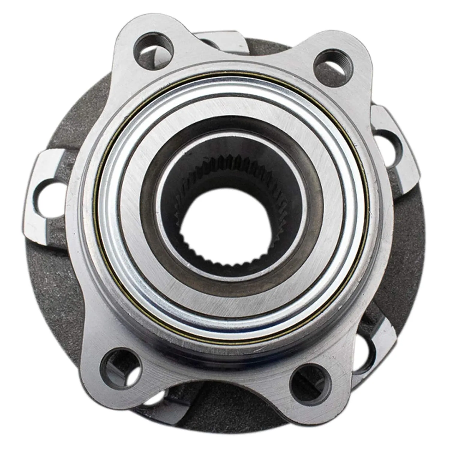 TRQ Front Wheel Hub Bearings Assembly Set Compatible with 2002-2008 Audi A4 A4 Quattro 2002-2004 A6 A6 Quattro 2007-2008 RS4 2004-2008 S4