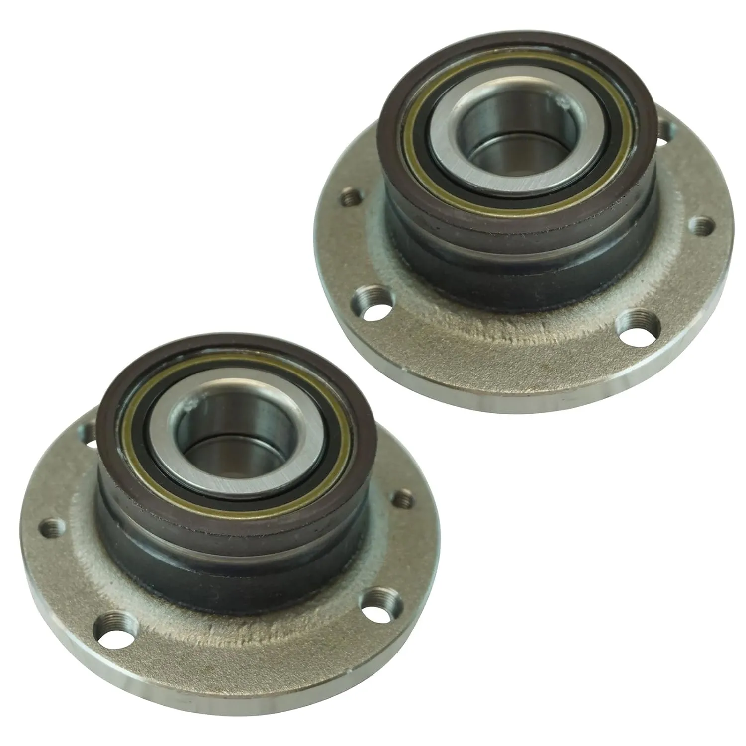 TRQ Rear Wheel Hub Bearings Assembly Set Driver & Passenger Side Compatible with 2012-2019 Fiat 500