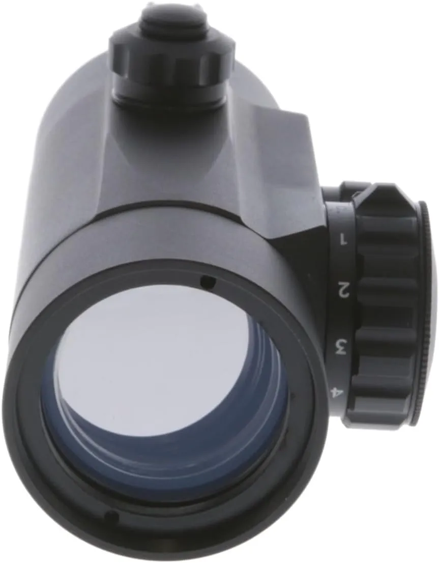 Truglo Traditional 1x30mm 5-MOA Hunting Durable Lightweight Waterproof Fogproof Shock Resistant Adjustable Aluminum Red-Dot Sight
