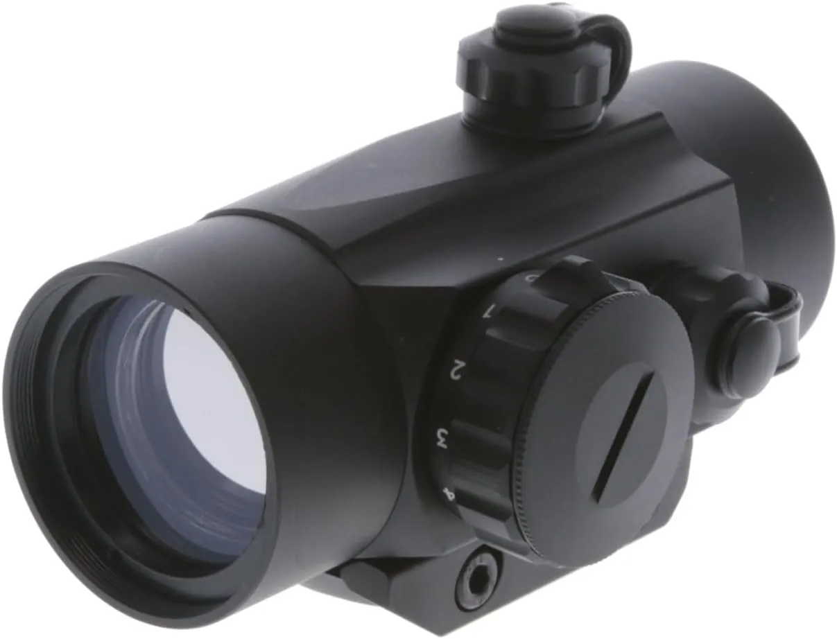 Truglo Traditional 1x30mm 5-MOA Hunting Durable Lightweight Waterproof Fogproof Shock Resistant Adjustable Aluminum Red-Dot Sight