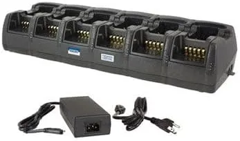 Twelve Bay Rapid Vehicle Charger for Kenwood KNB-35L Rechargeable Two Way Radio - Dual Pod Design