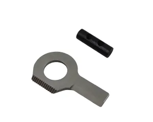 Type-III Firestarter 26x8mm Ferrocerium Toggle w/ Silver Loop Serrated Striker/Knife for Paracord Projects