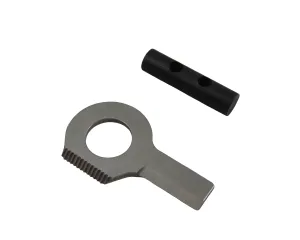 Type-III Firestarter Ferrocerium Toggle w/ Silver Loop Serrated Striker/Knife for Paracord Projects