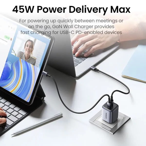 UGREEN 2 Port 45W GaN PD Home Charger 294-90573