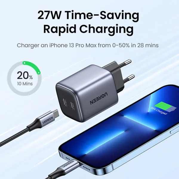 UGREEN 2 Port 45W GaN PD Home Charger 294-90573