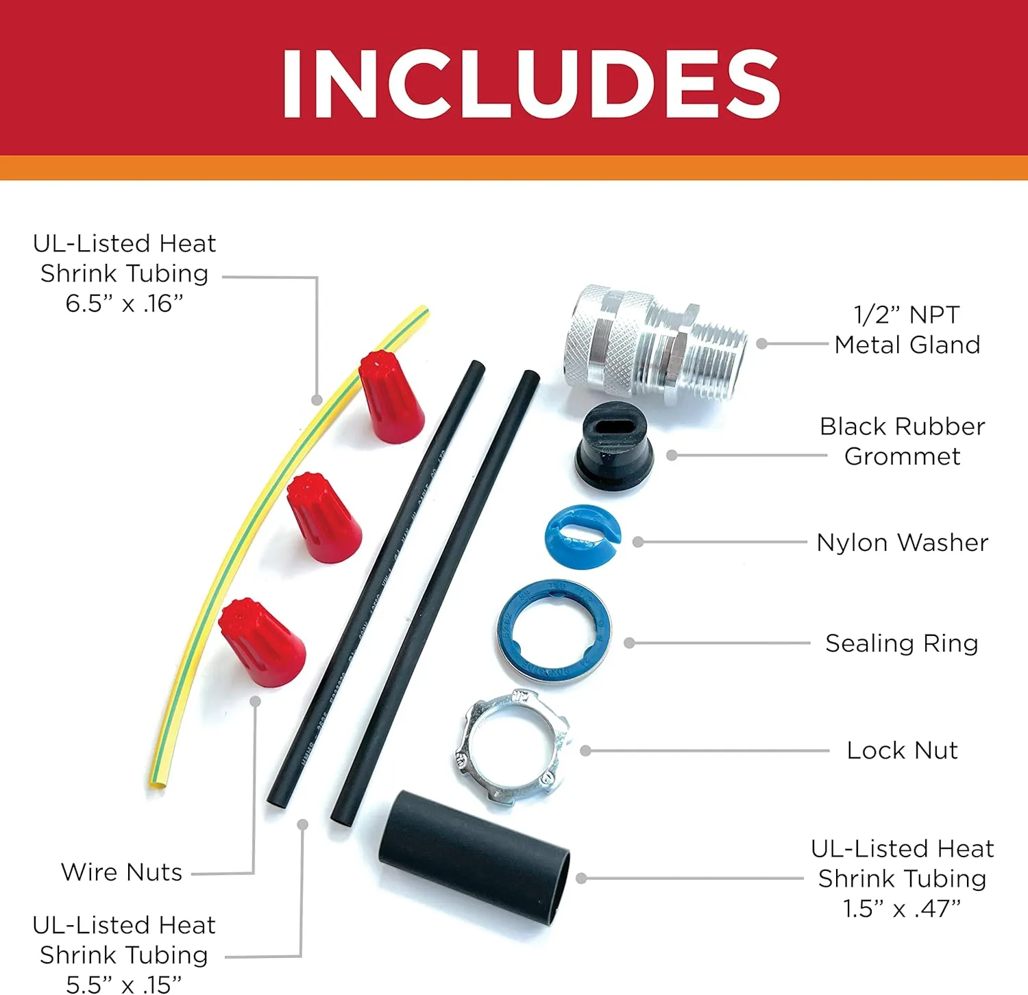 UL Listed Universal Hardwire Power Connection Kit - For 10-13mm Self-Regulating Heat Cable Or Heat Tape - Gutter & Roofing Protection