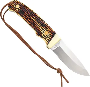 Uncle Henry Fixed Blade w- Staglon Handle 7Cr17MoV Steel.
