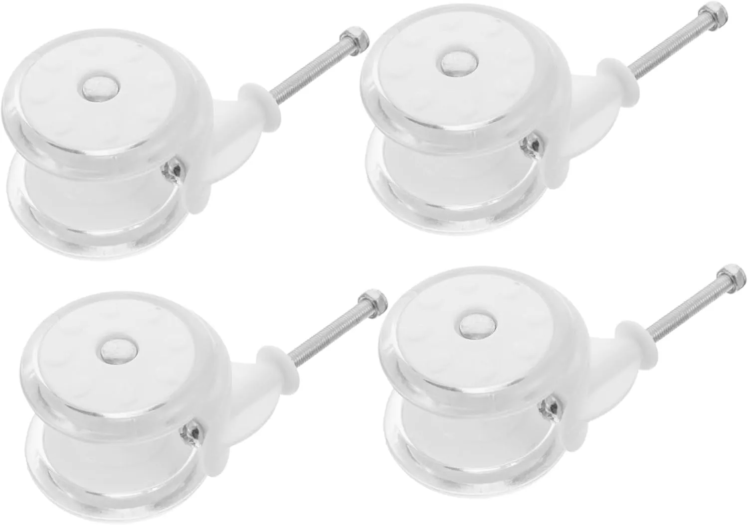 Universal Baby Walker Wheel Kit 4 Replacement Parts Plastic Casters Safe Versatile for Indoor/Outdoor Use