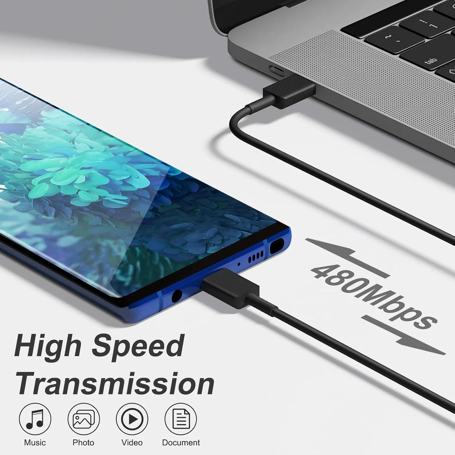 USB C Charger Type C Charger Fast Charging 10FT 45W Samsung Chargers 2-Pack with iPhone 16/16 Plus/16 Pro/16 Pro Max/iPhone 15/15 Pro Max/iPad Pros/AirPods/Samsung Galaxy S25 S24 S23 S22 S21,Android