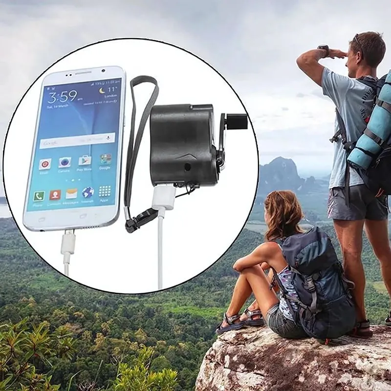 USB Hand Crank Emergency Charger – Power Anytime, Anywhere