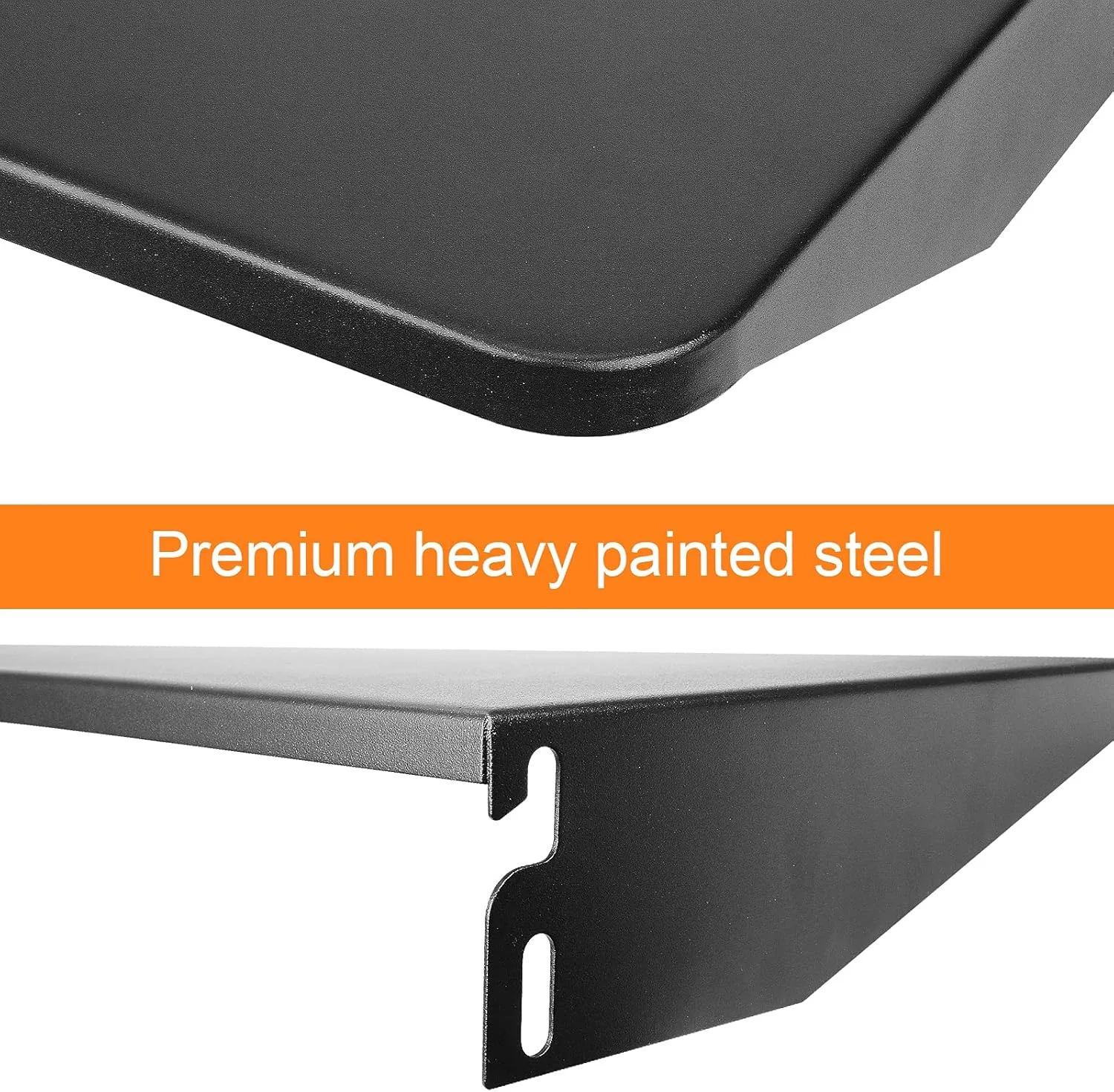Utheer Folding Shelf for Traeger Pro 22, Pro 575 and ironwood 650 Series Pellet Grill, Grill Accessories for Traeger Pellet Grills, BAC362 Front Folding Shelf, 25" L x 12" W, Black