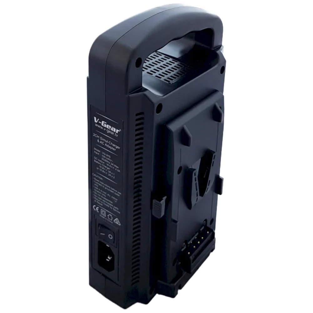 V-Gear VG-2KS Portable Li-ion V-Mount Dual Battery Charger